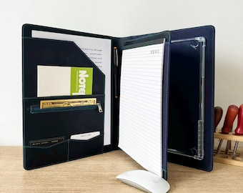 Custom Leather Portfolio with Case Cover Folio for remarkable paper pro 11.8" 2024, Personalized Gift