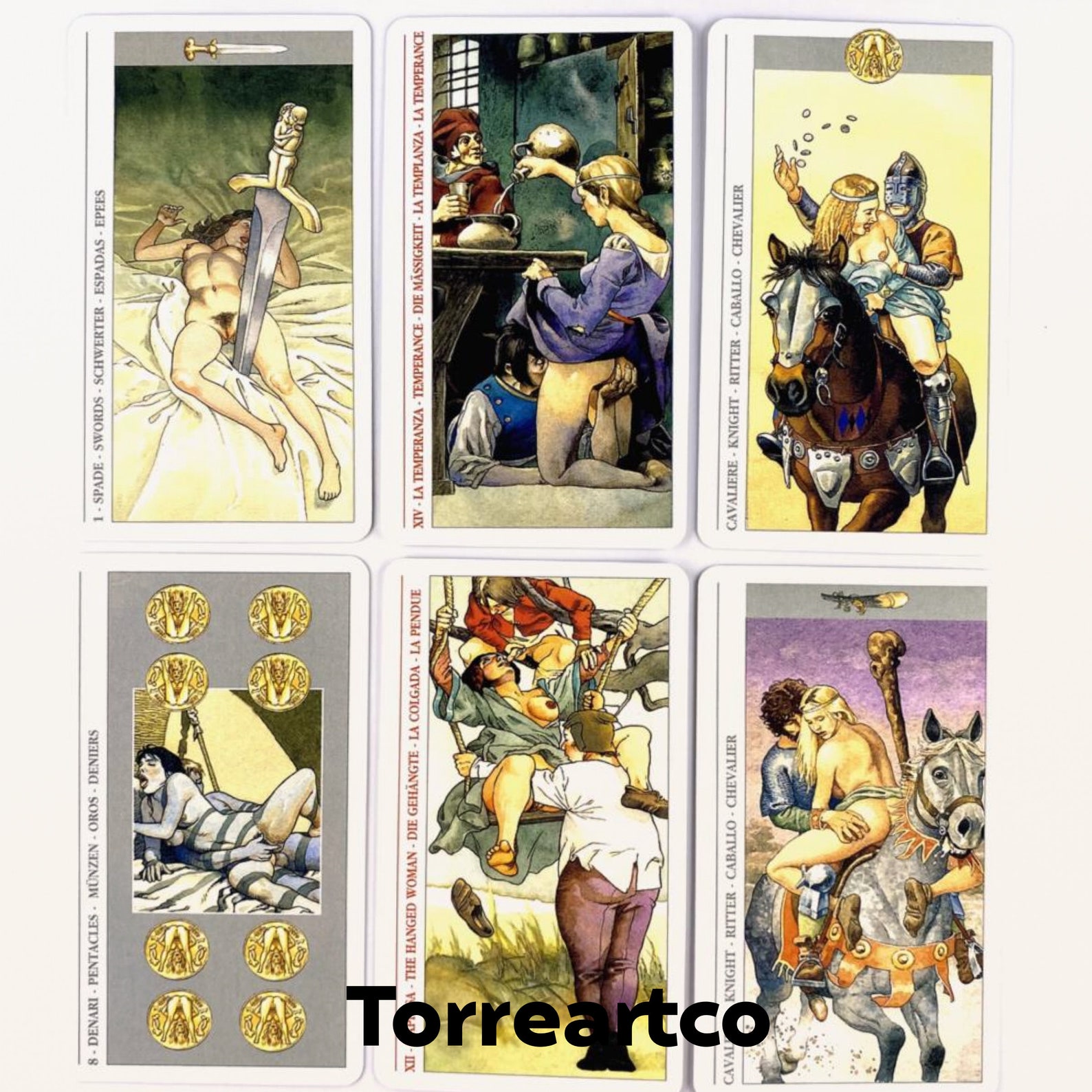 Decameron Tarot Deck Major and Minor Arcanawith Guide Book Etsy