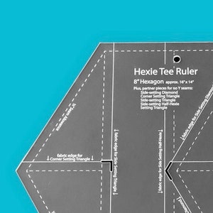 Hexie Tee Ruler & Pattern