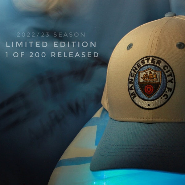 Retro Man City Football Hat