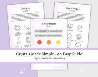 Crystal Quickstudy Guide PDF | Printable Healing Crystals Reference ...