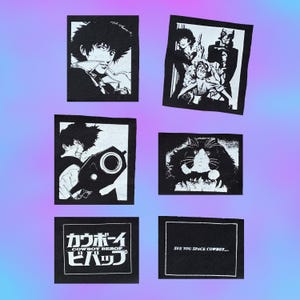 Anime Set of 6 Patches Sew On