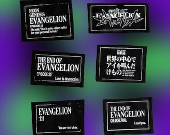 Anime Text Episode Patches Sew On
