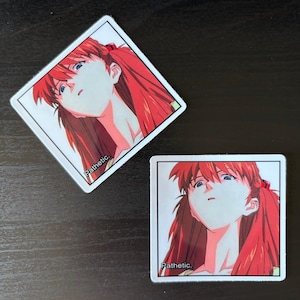 Pathetic Anime Sticker Water Resistant