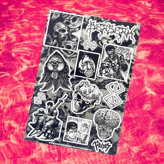 BERS3RK GUTS Sticker Sheet