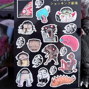 HORROR THEATER Of MONSTERS Sticker Sheet Waterproof