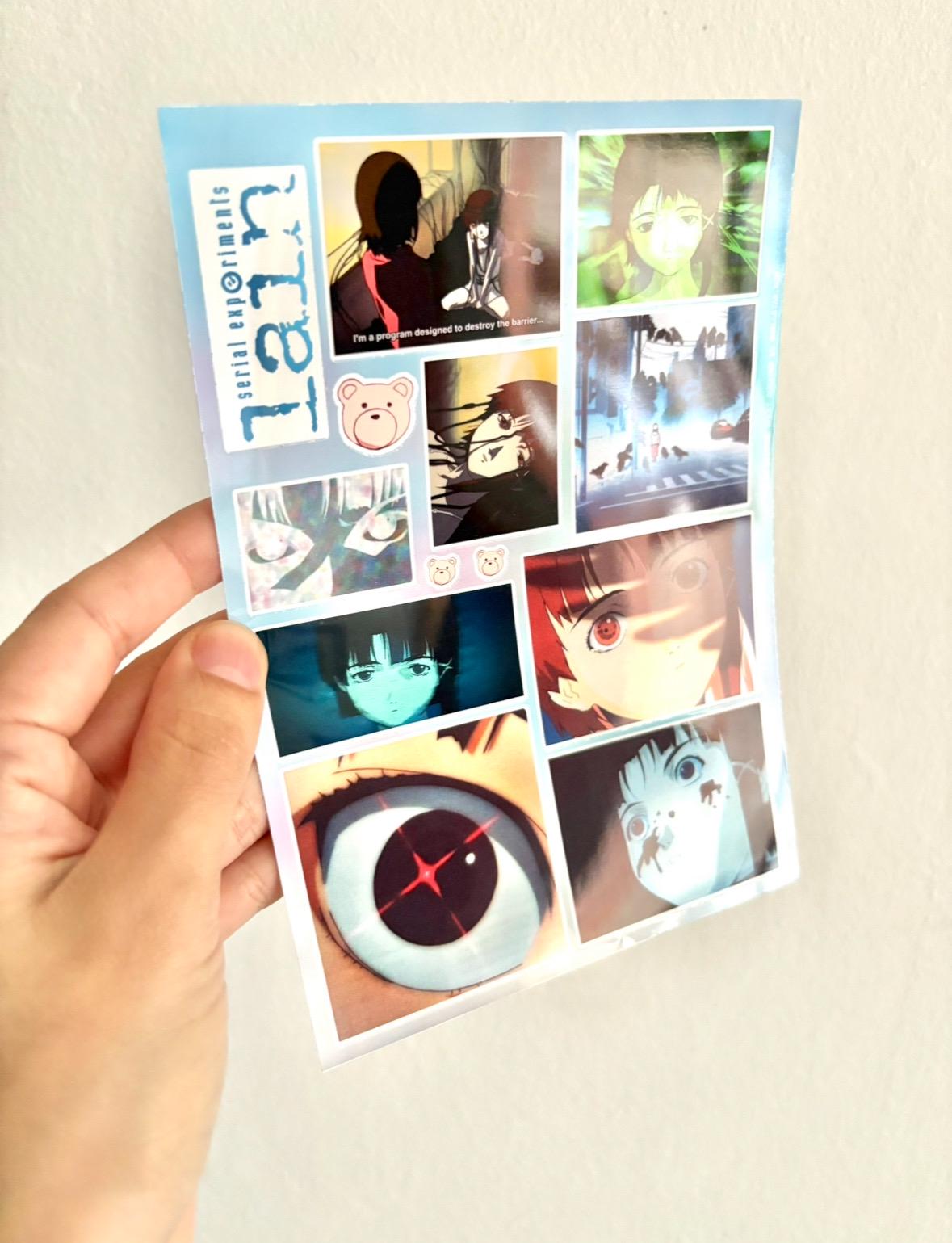 Twm Sticker Lain Anime Sticker Sheet - Etsy