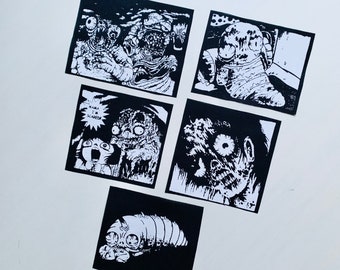Horror Manga patches (set of 5)