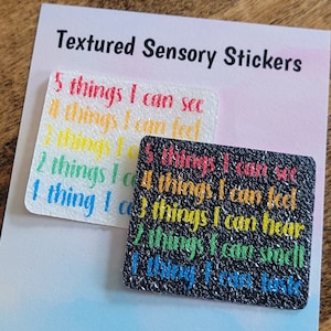 Mindfulness Textured Sensory Sticker, tactile fidget, fidget for calming, texture strips for anxiety, fidget sticker, mindfulness sticker