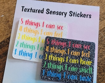 Mindfulness Textured Sensory Sticker, tactile fidget, fidget for calming, texture strips for anxiety, fidget sticker, mindfulness sticker