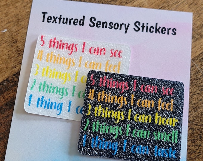 Mindfulness Textured Sensory Sticker, tactile fidget, fidget for calming, texture strips for anxiety, fidget sticker, mindfulness sticker