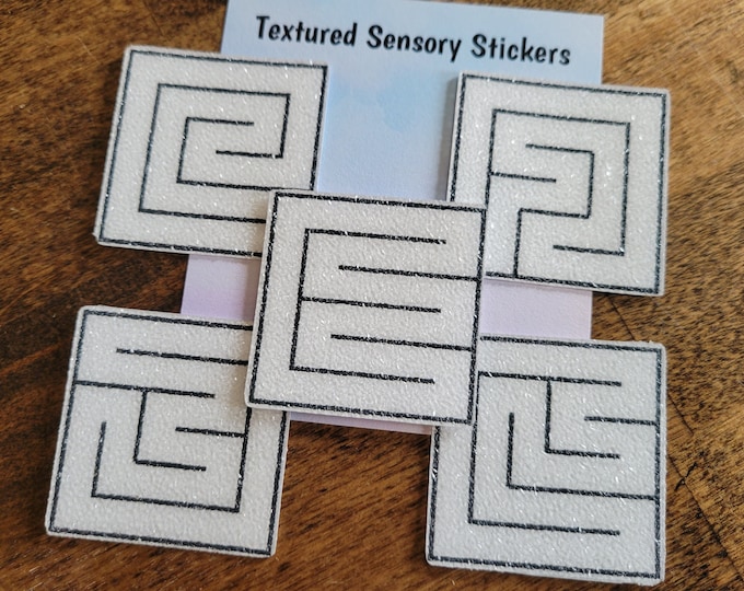 Maze Textured Sensory Stickers, tactile fidget, fidget for calming, textured strips for neurodiversity, fidget sticker, stimming fidget adhd