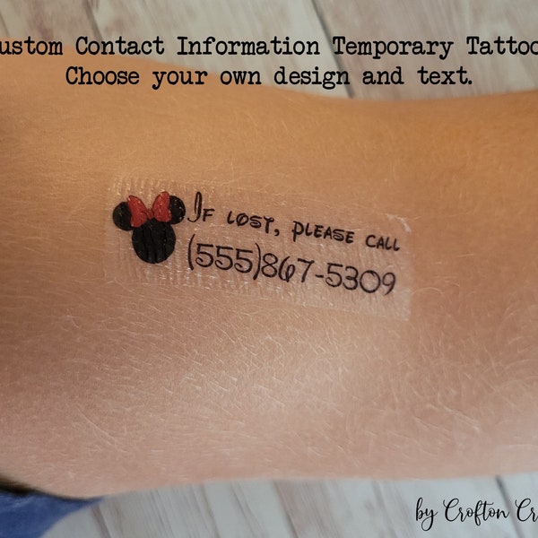 Custom Tattoos Number Etsy