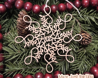 Resist Christmas ornament - Resist Flake ornament, Pro-democracy Christmas gift, Political ornament, Anti-Trump, Anti-MAGA, Resist Tyranny