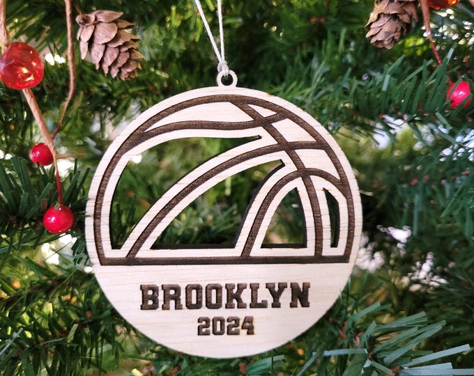 Personalized Basketball Christmas ornament - custom ornament for basketball player, high school basketball coach gift from team