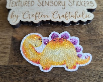 Dinosaur Textured Sensory Sticker, tactile fidget, fidget for calming, texture strips for anxiety, mindfulness tool for kids, autism stim