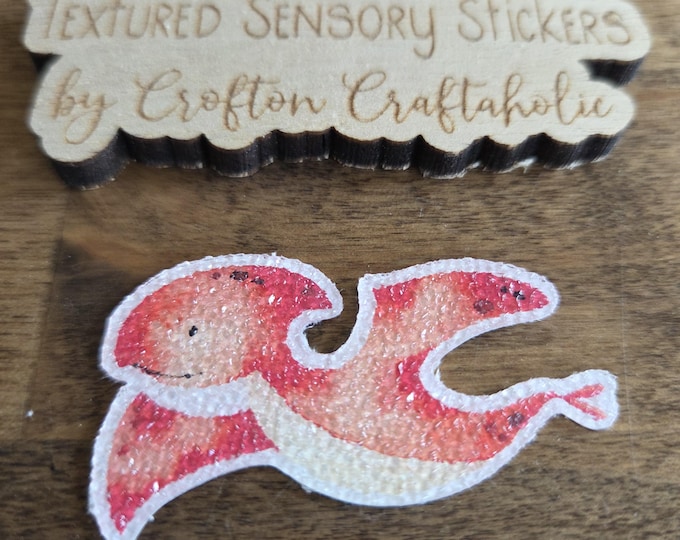Dinosaur Textured Sensory Sticker, tactile fidget, fidget for calming, texture strips for anxiety, mindfulness tool for kids, autism stim