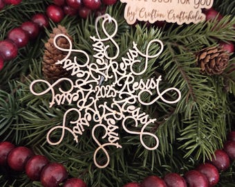 Resist Christmas ornament - Resist Flake ornament, Pro-democracy Christmas gift, Political ornament, Anti-Trump, Anti-MAGA, Resist Tyranny