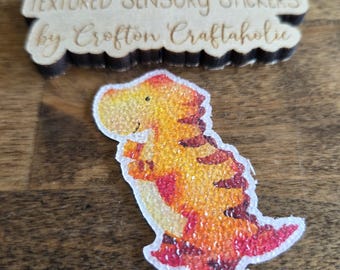 Dinosaur Textured Sensory Sticker, tactile fidget, fidget for calming, texture strips for anxiety, mindfulness tool for kids, autism stim