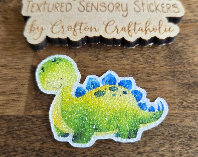 Dinosaur Textured Sensory Sticker, tactile fidget, fidget for calming, texture strips for anxiety, mindfulness tool for kids, autism stim