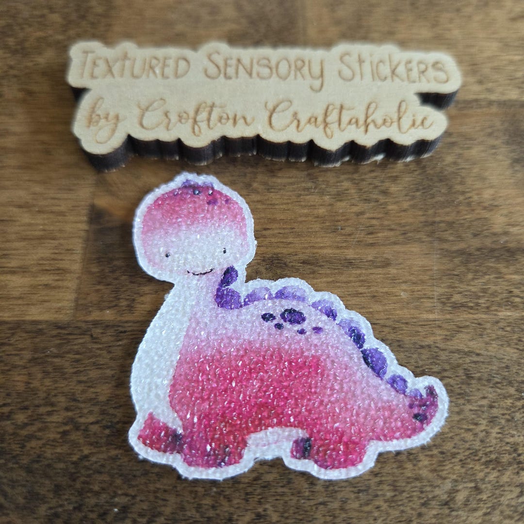 Texture Fidget Sticker Dinosaur Textured Sensory Sticker, Tactile Fidget, Fidget for Calming ...