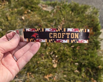 110 Crofton Cardinals key fob wristlet for XC team