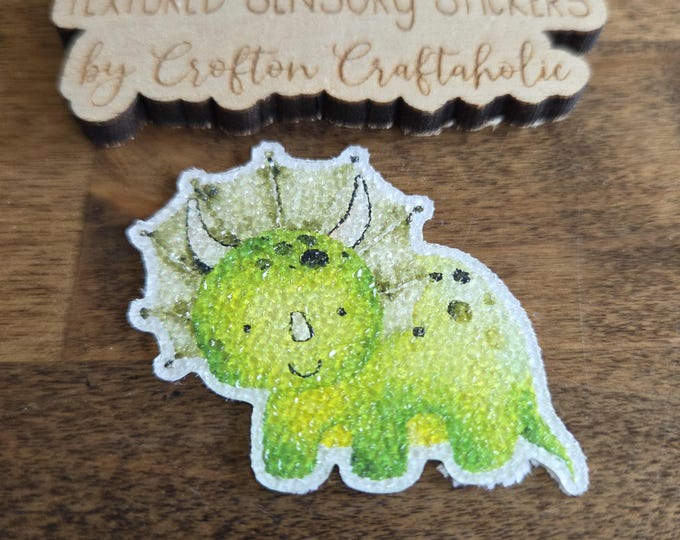 Dinosaur Textured Sensory Sticker, tactile fidget, fidget for calming, texture strips for anxiety, mindfulness tool for kids, autism stim