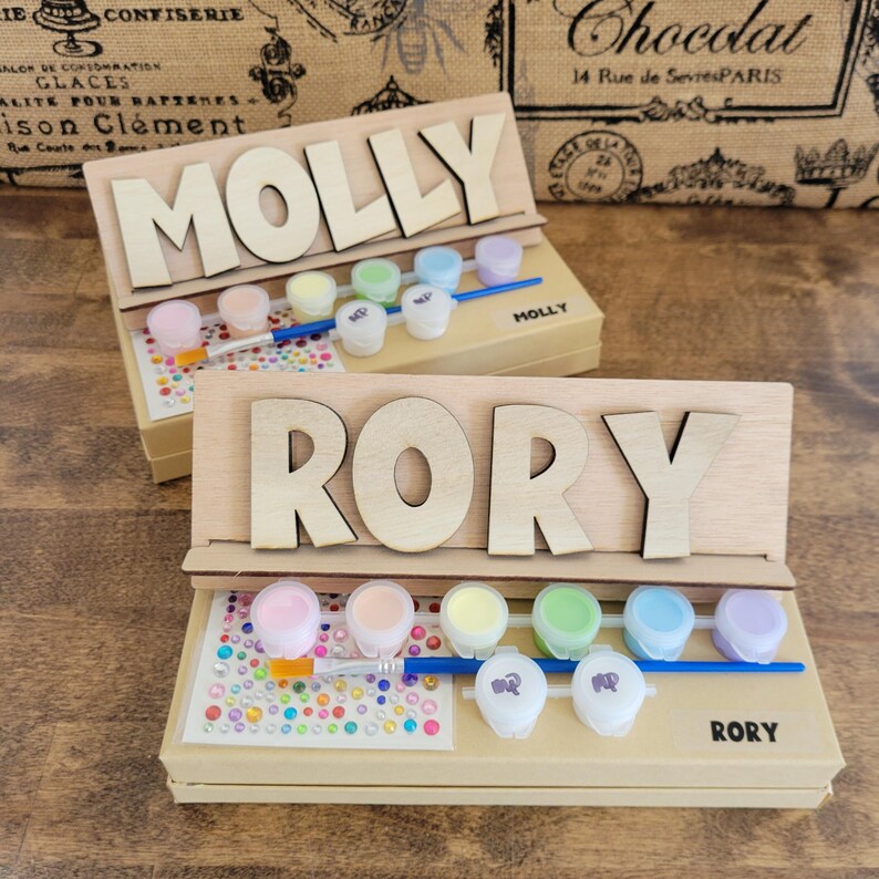 Paint Your Own Name Kit - Personalized Gift for Kids, Custom Birthday ...