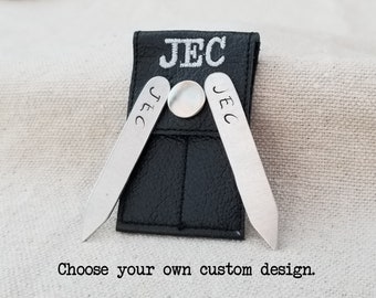 Personalized Collar Stays Custom Collar Stays Anniversary Wedding Personalized Gift for Fathers Day Hand Stamped Mens Collar Stay Personalized Collar Stays Custom Collar Stays Anniversary Wedding Personalized Gift for Fathers Day Hand Stamped Mens Collar Stay