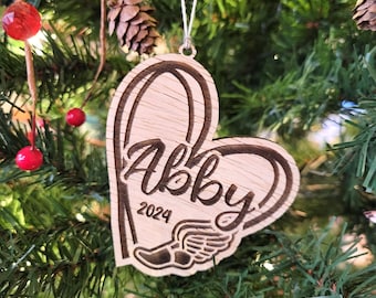 Personalized Running Christmas ornament - custom ornament for cross country, high school track coach gift from team, marathon, indoor track