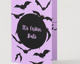 It's Frikin Bats Halloween Card - Etsy