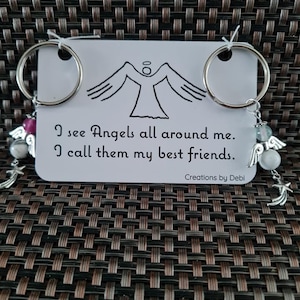 Best Friends Guardian Angel Key Chains, Angel Pull, Angel Gift