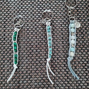 Beaded Keychain, Beaded Purse Hanger, Beaded Pull