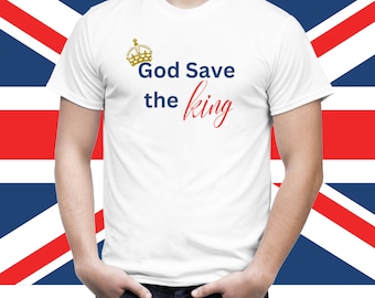 God Save the King tees // UK King Charles III// British Coronation// Royal Coronation