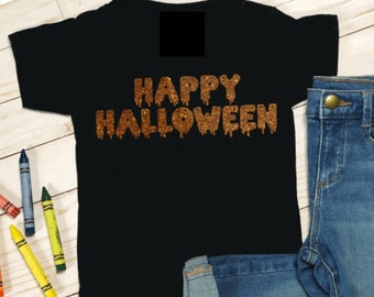 Happy Halloween  Kids T-shirt / Kids Halloween Tshirt /Halloween gifts for kids