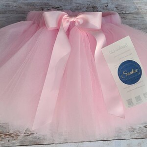 Baby pink tutu skirt /Baby dress up tutu / First birthday tutu/ Smash cake tutu image 4