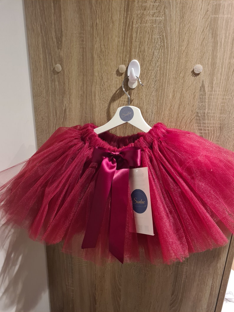 Baby pink tutu skirt /Baby dress up tutu / First birthday tutu/ Smash cake tutu image 9
