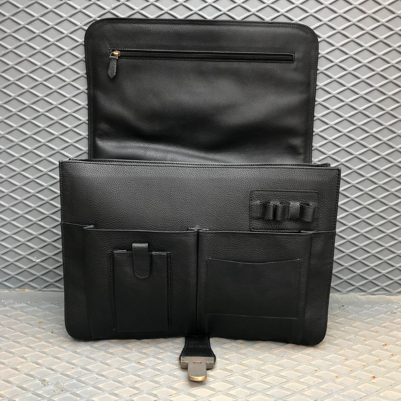 NEW SHOP Leather Briefcase Document Organizer Laptop Etsy