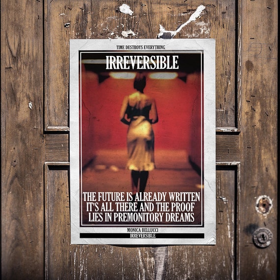 Irréversible Affiche de film culte vintage Retro Art Print Affiches de films  classiques Décoration intérieure/Art mural/Image -  France