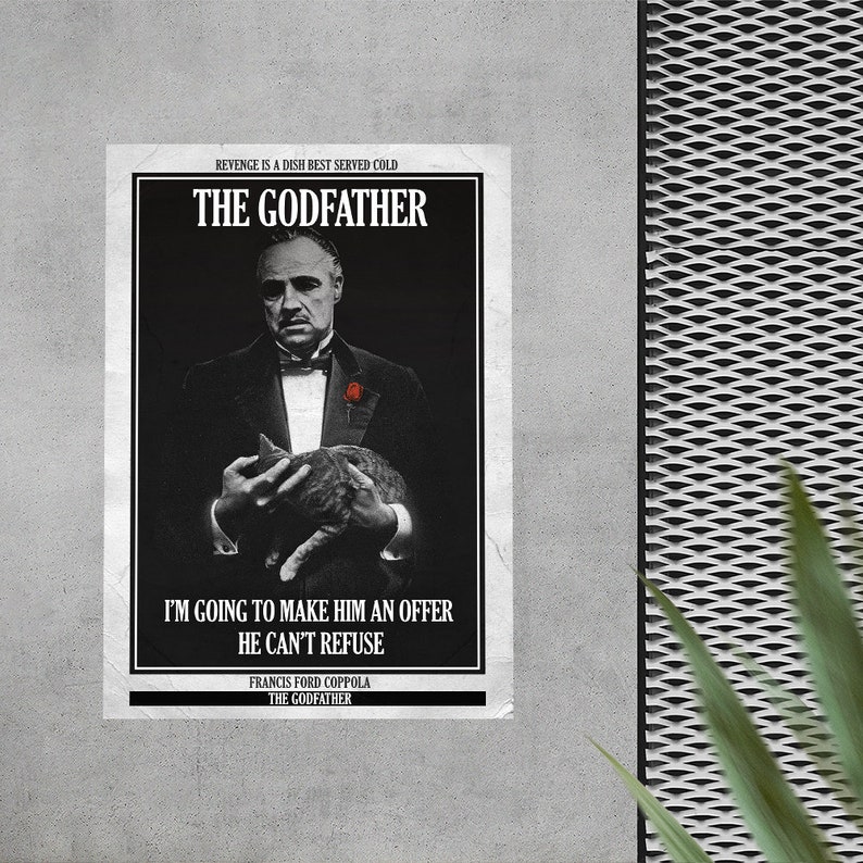 The Godfather2 Cult Film Poster Vintage Retro Art Print Classic Movie