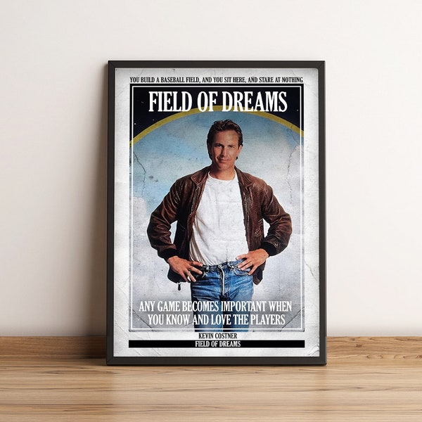 Field of Dreams | Cult Film Poster | Vintage Retro Art Print | Classic Movie Posters | Home Decor/Wall Art/Picture
