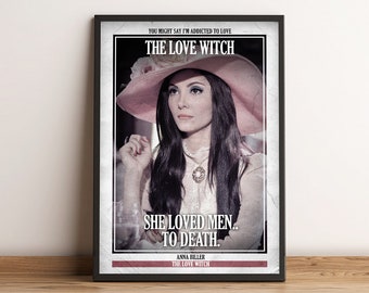 The Love Witch | Cult Film Poster | Vintage Retro Art Print | Classic Movie Posters | Home Decor/Wall Art/Picture