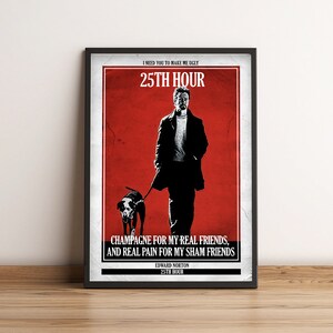 25th Hour | Cult Film Poster | Vintage Retro Art Print | Classic Movie Posters | Home Decor/Wall Art/Picture