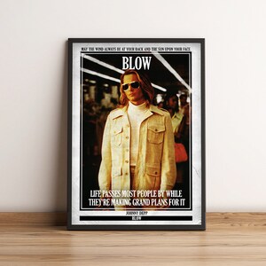 Blow | Cult Film Poster | Vintage Retro Art Print | Classic Movie Posters | Home Decor/Wall Art/Picture