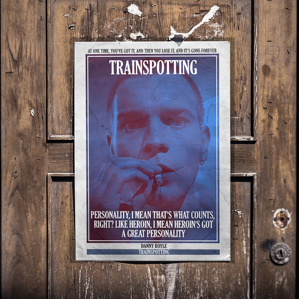Trainspotting Cult Film Poster Vintage Retro Art Print Etsy.de