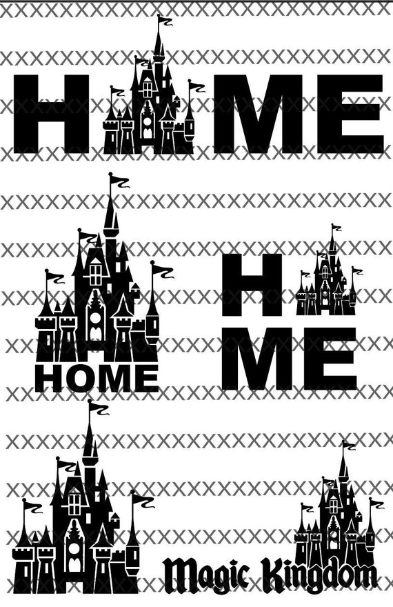 Disney Home Svg Pack Cinderella Castle Magic Kingdom And Etsy