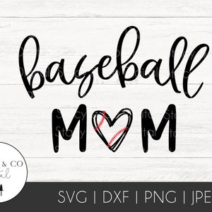 Baseball Mom SVG | Baseball SVG | Baseball Mama SVG | Baseball Heart svg | Baseball Cut File | Baseball Mom Shirt Cut File