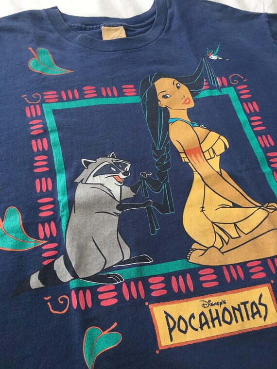Vintage 90’s Disney’s Pocahontas T-Shirt Rare Sing