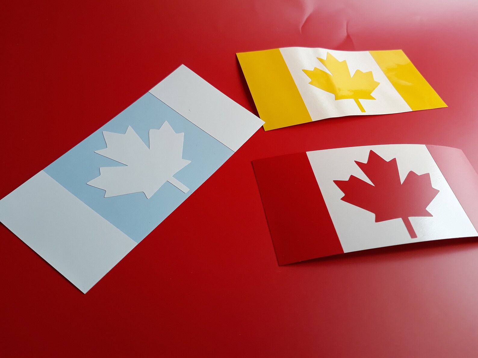 Canada Flag Decal Canada Canadian Canada Sticker Vinyl Dye Etsy