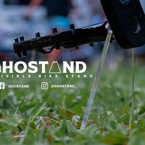 Ghostand Invisible Bike Stand (5mm)- Free soft pouch, sticker and personalization